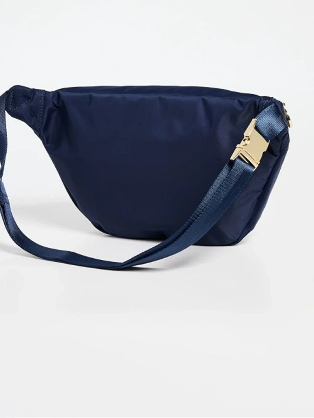 Stoney Clover Lane Navy Blue Crossbody Belt Bag with Gold Hardware